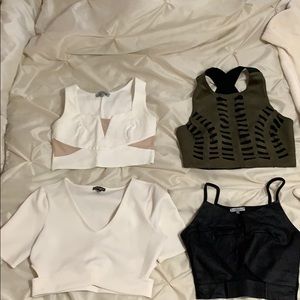 4 crop tops
